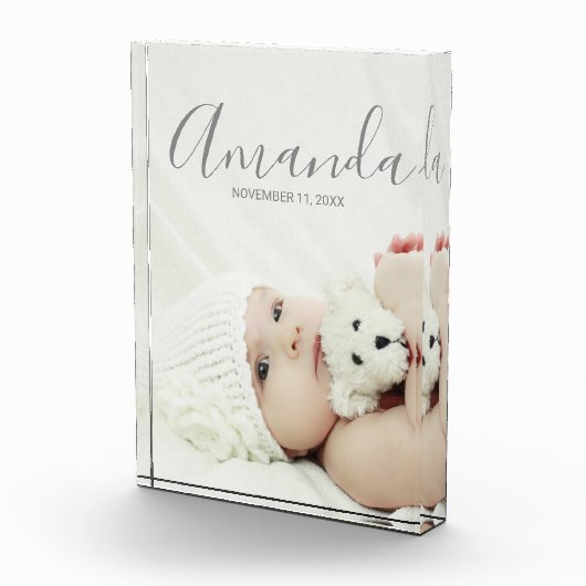 Aangepaste foto met aangepaste naam en tekst (Rechts)