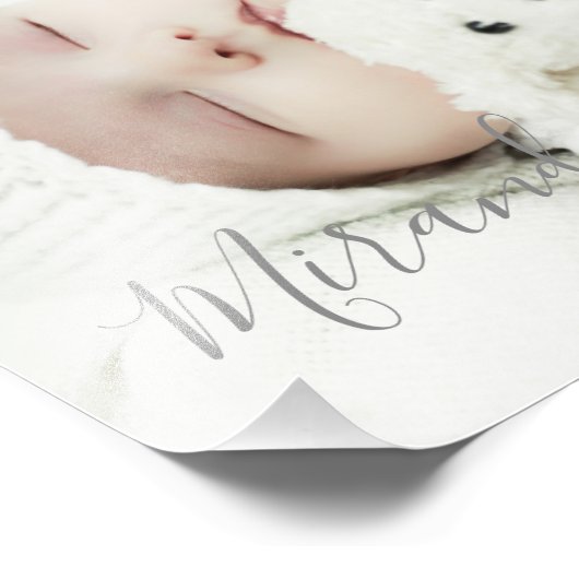 Aangepaste foto met aangepaste naam en tekst foto afdruk (Hoek)