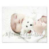 Aangepaste foto met aangepaste naam en tekst foto afdruk (Voorkant)