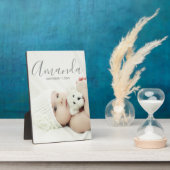 Aangepaste foto met aangepaste naam en tekst fotoplaat (Zijkant)