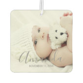 Aangepaste foto met aangepaste naam en tekst luchtverfrisser (Achterkant)