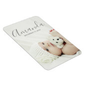 Aangepaste foto met aangepaste naam en tekst magneet (Rechterzijde)