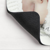 Aangepaste foto met aangepaste naam en tekst muismat (Hoek)