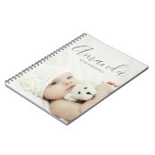 Aangepaste foto met aangepaste naam en tekst notitieboek (Linkerzijde)