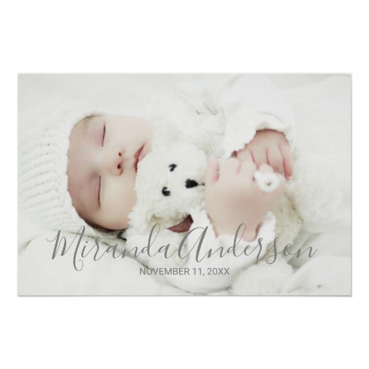 Aangepaste foto met aangepaste naam en tekst perfect poster (Voorkant)