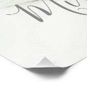 Aangepaste foto met aangepaste naam en tekst perfect poster (Hoek)