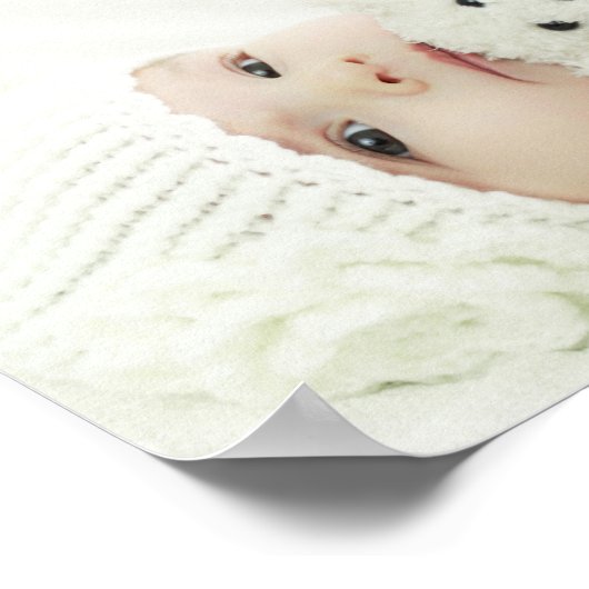 Aangepaste foto met aangepaste naam en tekst poster (Hoek)