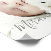 Aangepaste foto met aangepaste naam en tekst poster (Hoek)