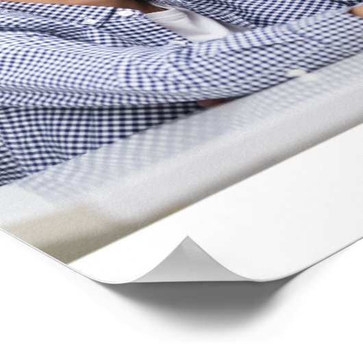 Aangepaste foto met aangepaste tekst poster (Hoek)