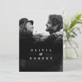 Aangepaste foto met Abstract  stijlvol huwelijk Kaart (Staand voorkant)