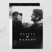 Aangepaste foto met Abstract  stijlvol huwelijk Kaart (Voorkant / Achterkant)