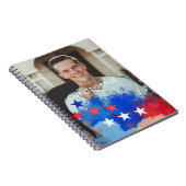Aangepaste foto met Amerikaanse vlag Notitieboek (Rechterzijde)