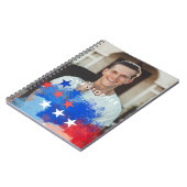 Aangepaste foto met Amerikaanse vlag Notitieboek (Linkerzijde)
