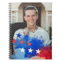 Aangepaste foto met Amerikaanse vlag