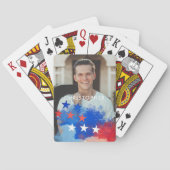 Aangepaste foto met Amerikaanse vlag Pokerkaarten (Achterkant)