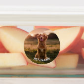 Aangepaste foto met de naam van uw huisdier op labels (Aangebracht)