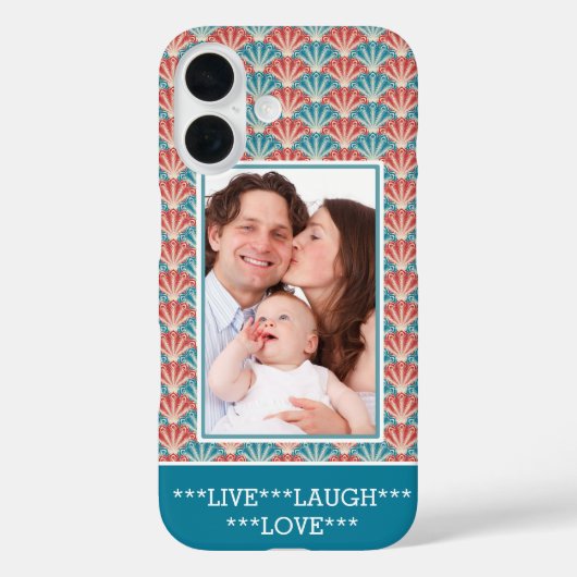 Aangepaste foto met decoratief patroon Case-Mate iPhone case (Achterkant)