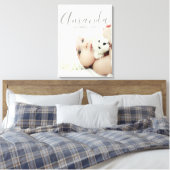 Aangepaste foto met eigen naam en tekst canvas afdruk (Insitu (Slaapkamer))