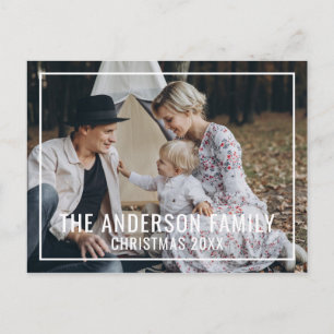 Aangepaste foto met familienaam briefkaart