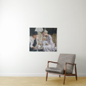 Aangepaste foto met familienaam en oprichtingsjaar wandkleed (In Situ (horizontaal))