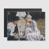 Aangepaste foto met familienaam en vastgesteld jaa (Voorkant / Achterkant)