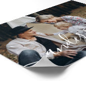 Aangepaste foto met familienaam en vastgesteld jaa poster (Hoek)