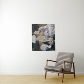 Aangepaste foto met familienaam en vastgesteld jaa wandkleed (In situ)