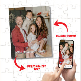 Aangepaste foto met gepersonaliseerde tekst uniek  legpuzzel