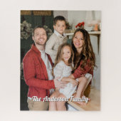 Aangepaste foto met gepersonaliseerde tekst uniek  legpuzzel (Verticaal)