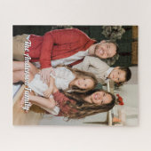 Aangepaste foto met gepersonaliseerde tekst uniek  legpuzzel (Horizontaal)