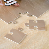 Aangepaste foto met gepersonaliseerde tekst uniek  legpuzzel (Zijkant)