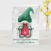 Aangepaste foto met Gnome Kaart (Gele Bloem)