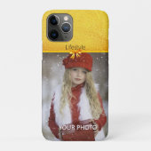 Aangepaste foto met gouden accent Case-Mate iPhone case (Achterkant)