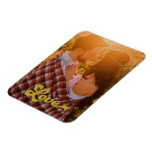 Aangepaste foto met gouden liefde magneet (Linkerzijde)