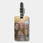 Aangepaste foto met je eigen magnetisch thema bagagelabel (Voorkant verticaal)