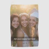 Aangepaste foto met je eigen magnetisch thema golfhanddoek (Voorkant)