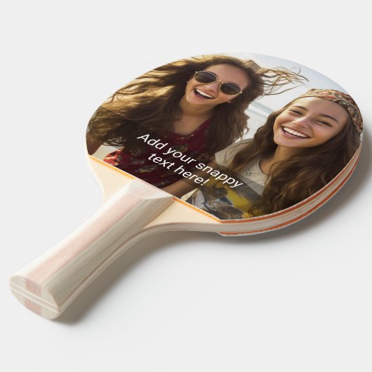 Aangepaste foto met je eigen magnetisch thema tafeltennisbatje (Voorkant Gekanteld)