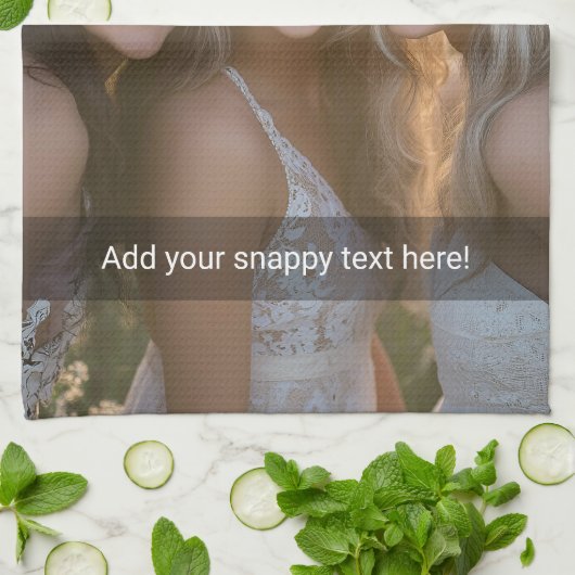 Aangepaste foto met je eigen magnetisch thema theedoek (Gevouwen)