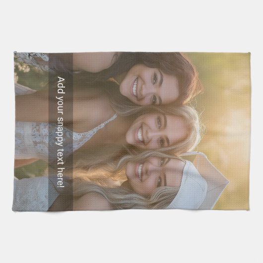 Aangepaste foto met je eigen magnetisch thema theedoek (Horizontaal)