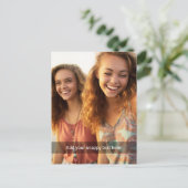Aangepaste foto met je eigen Snap Chat-meme Briefkaart (Staand voorkant)
