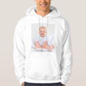 Aangepaste foto met Jouw naam Hoodie (Voorkant)