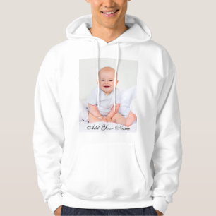 Aangepaste foto met Jouw naam Hoodie