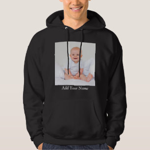 Aangepaste foto met Jouw naam Hoodie
