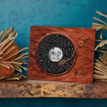 Aangepaste foto met liefdesbericht Rustisch hout F