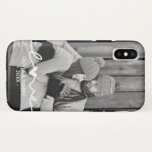 Aangepaste foto met liefdesscript Case-Mate iPhone case (Achterkant (horizontaal))