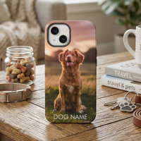 Aangepaste foto met mijn hond afbeelding op een le