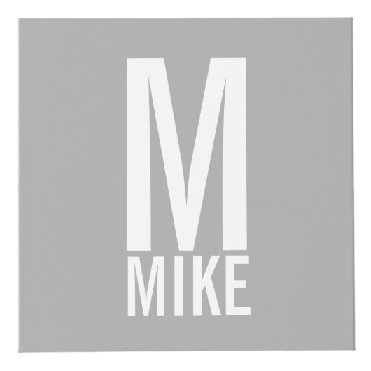 Aangepaste foto met monogram en naam kubus (Rechts)