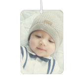 Aangepaste foto met monogram en naam luchtverfrisser (Voorkant)