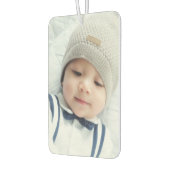 Aangepaste foto met monogram en naam luchtverfrisser (Links)