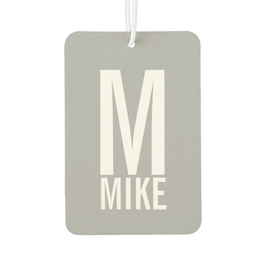 Aangepaste foto met monogram en naam luchtverfrisser (Achterkant)